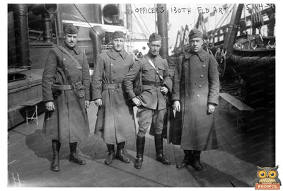 Post-WWI Gathering of 130th Field Artillery Officers