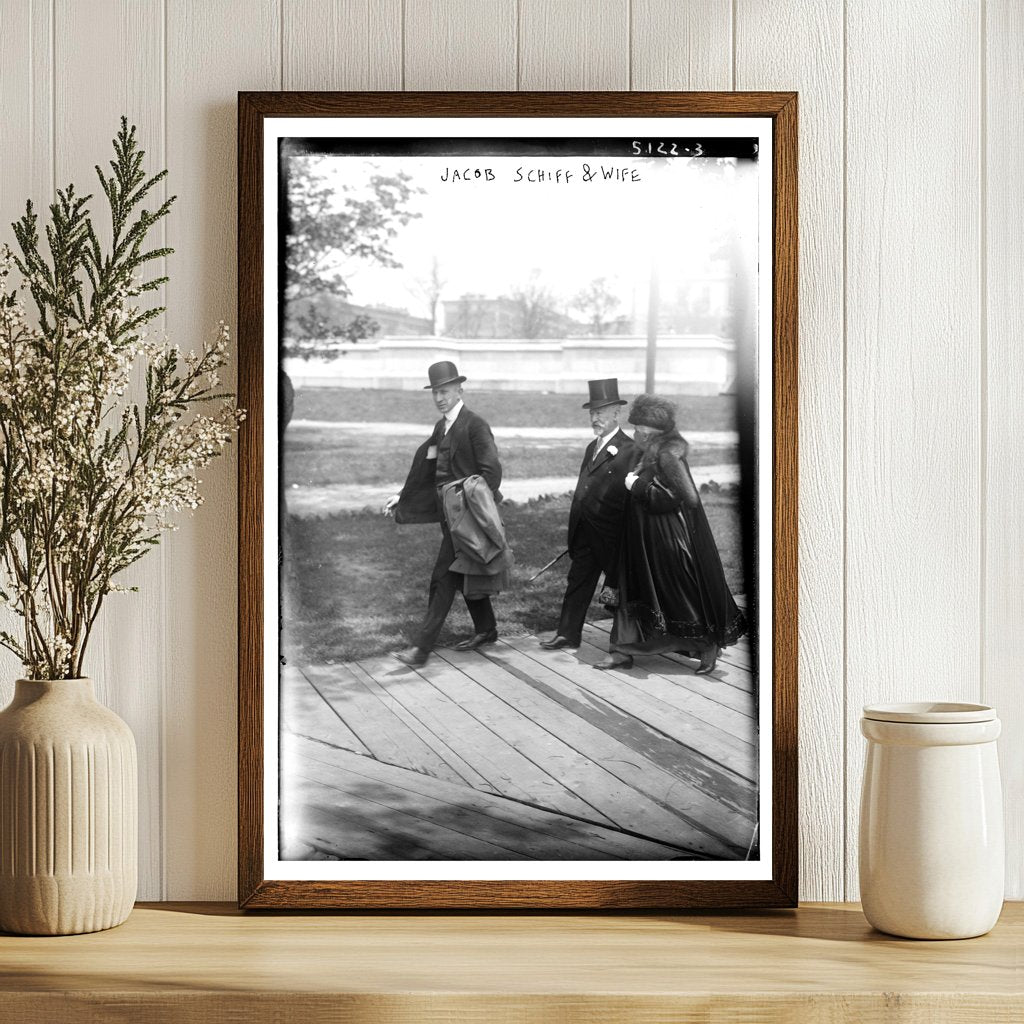 Elegant Portrait of a 1910s Banking Power Couple