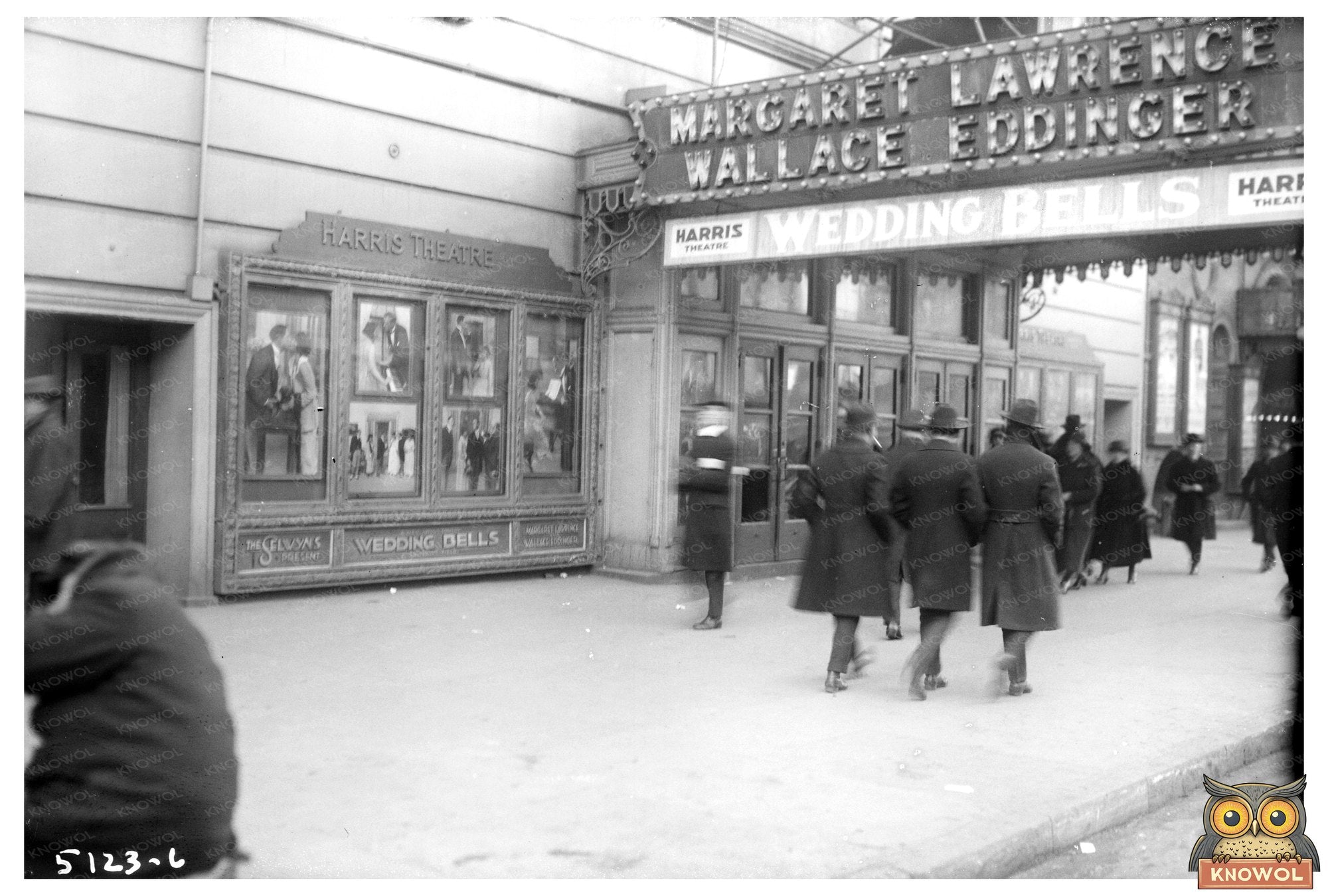 1920 Harris Theater Marquee: Celebrate Wedding Bells