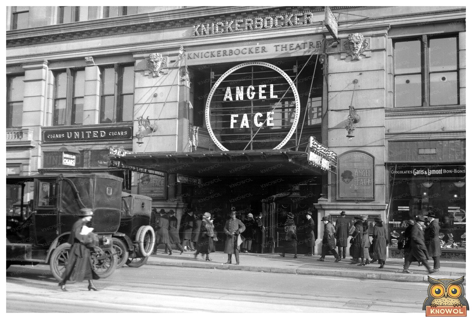 Knickerbocker Theater Marquee: Angel Face, 1920