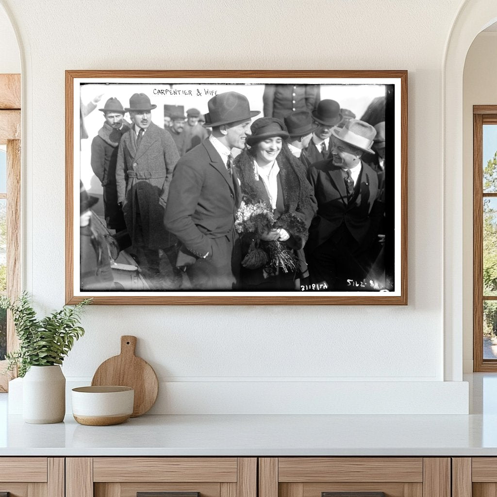 1924 Portrait of a Glamorous Roaring Twenties Couple