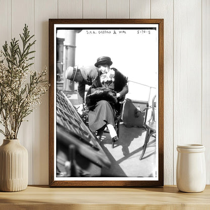 1920s Portrait of a Notable Biologist and Spouse