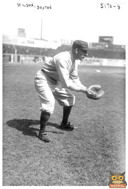 1920 Boston NL Baseball Catcher in Action