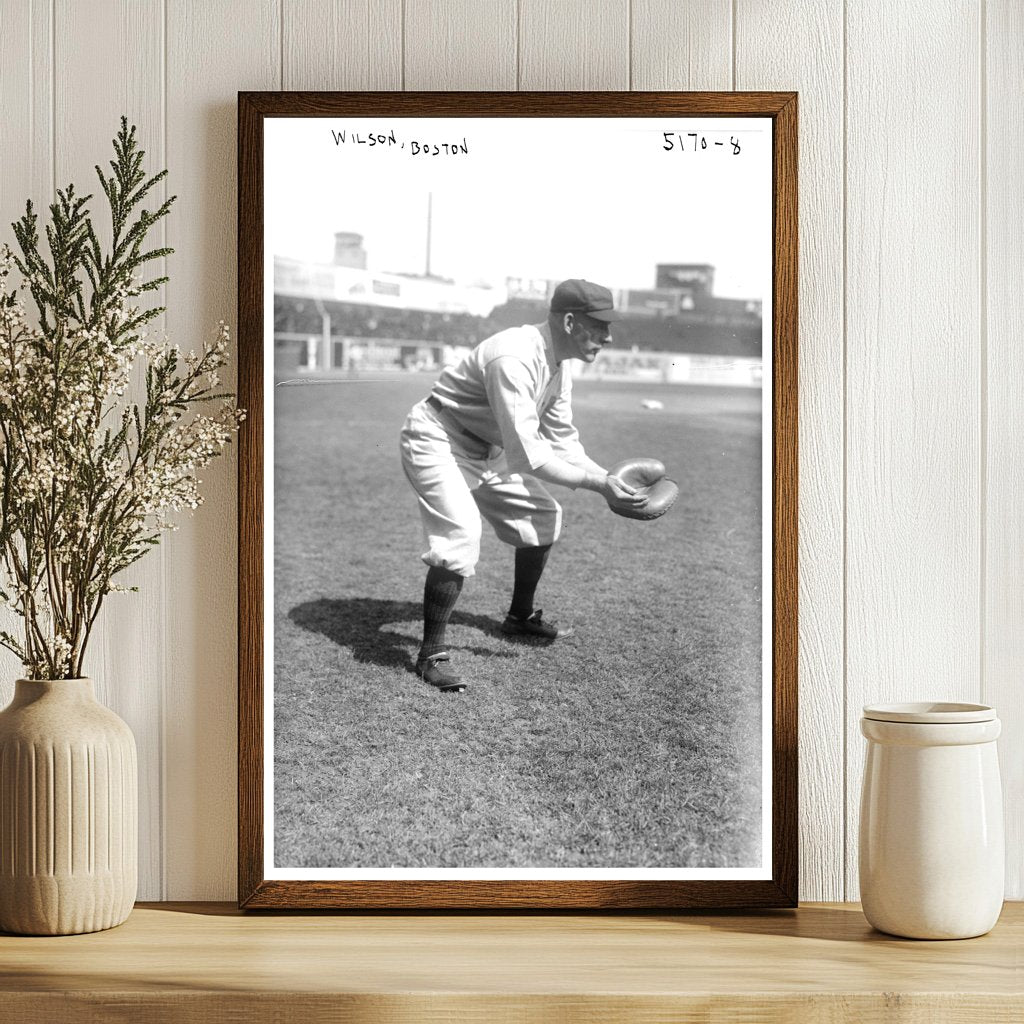 1920 Boston NL Baseball Catcher in Action