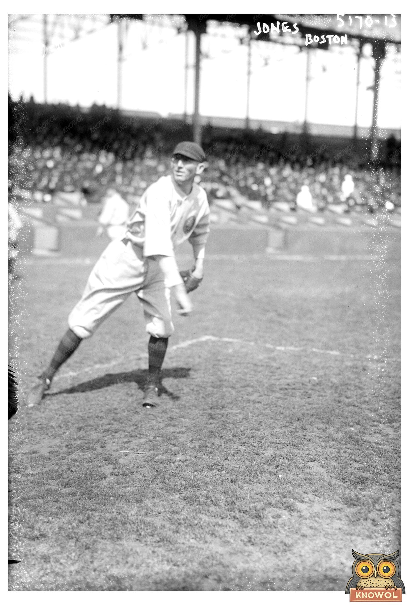 1920 Boston NL Baseball Star in Action