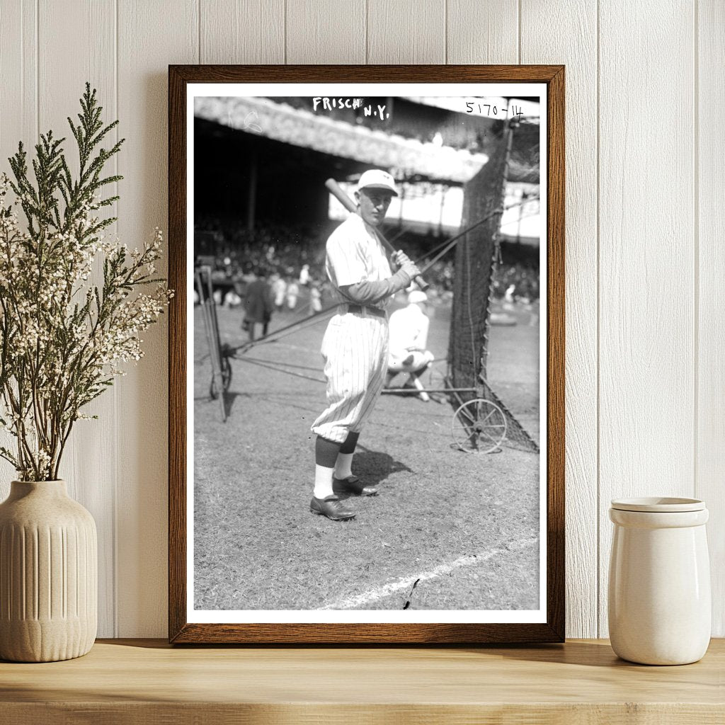 1921 Vintage Baseball Star: Frankie Frisch in Action
