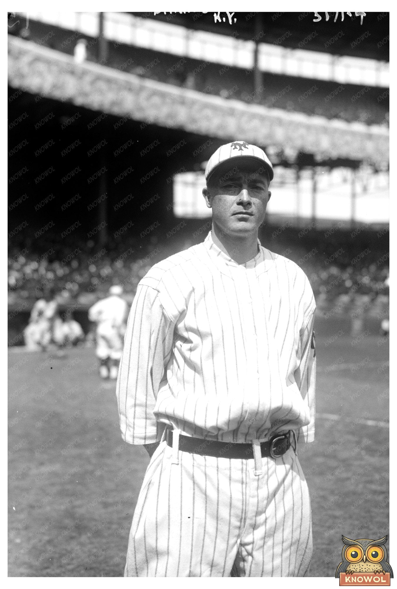 1921 New York Baseball Pitcher in Action