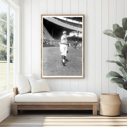 1920 Glass Negative of New York NL Pitcher in Action