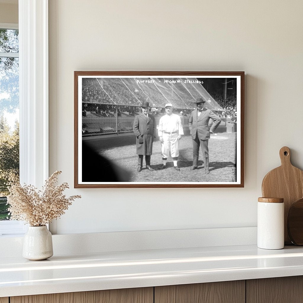 1921 New York Baseball Legends: Ruppert, McGraw & Stallings