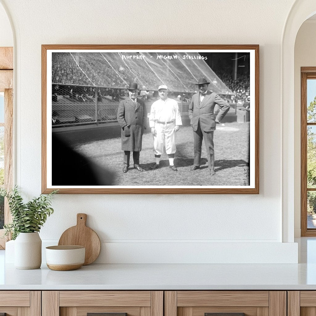 1921 New York Baseball Legends: Ruppert, McGraw & Stallings