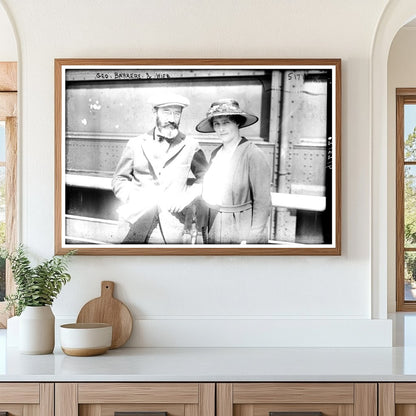 1920s Elegance: Geo. Barrere & Spouse Portrait