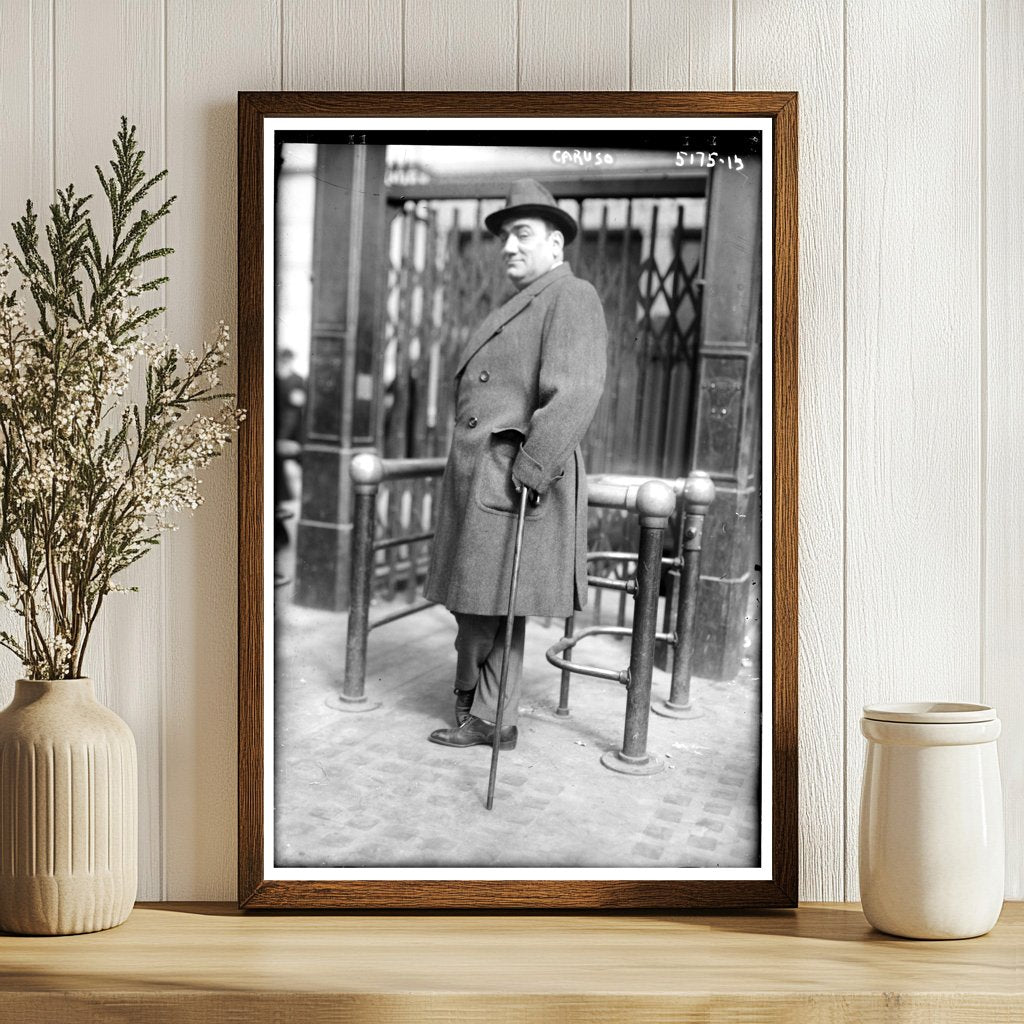 Early 20th Century Portrait of Iconic Opera Tenor