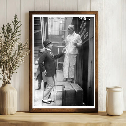 Vintage Snapshot of 1910s American Entertainment Star