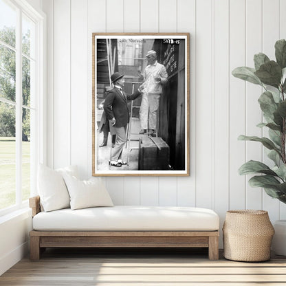 Vintage Snapshot of 1910s American Entertainment Star