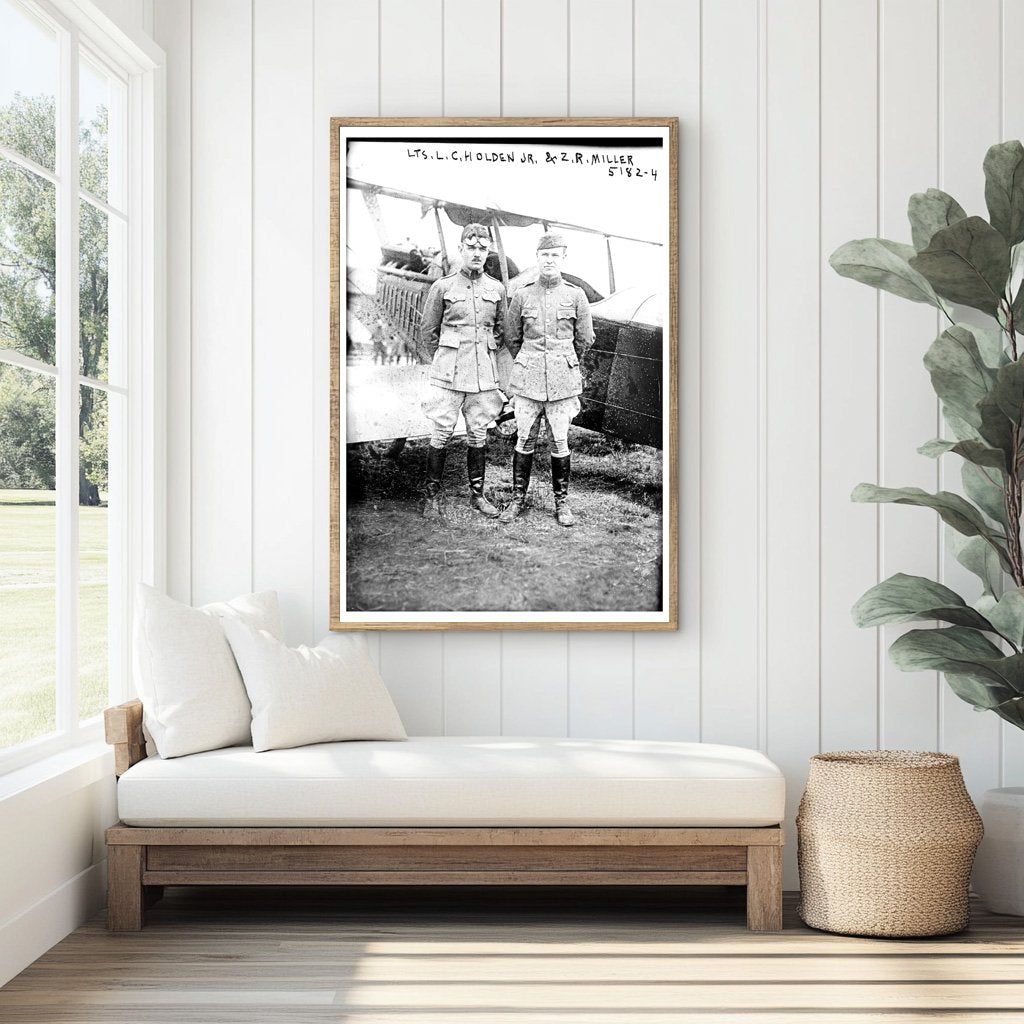 1920 Portrait of Lieutenants in Historic Uniforms