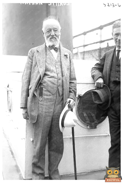 Early 20th Century Philanthropist Nathan Straus Portrait