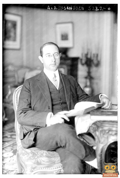 1924 Portrait of a Rare Book Legend in Focus