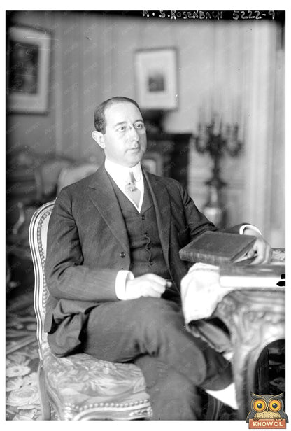 1924 Portrait of a Rare Book Pioneer in America