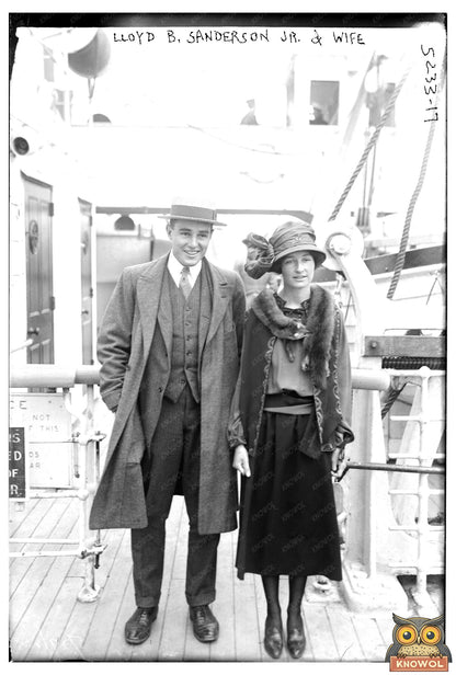 1921 Portrait of a Stylish Couple in Their Prime