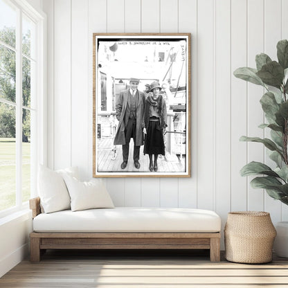 1921 Portrait of a Stylish Couple in Their Prime