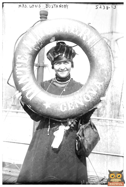 Elegant Portrait of Mrs. Bustanoby, Circa 1915-1920