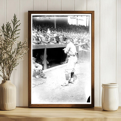 1921 Max Carey in Action: Pittsburgh Baseball Star