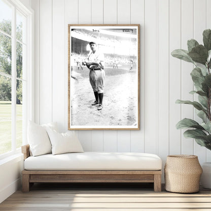 Vintage 1918 Baseball Star: Ping Bodie in Action