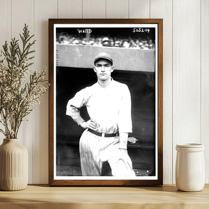 1922 Vintage Baseball Star Aaron Ward in New York