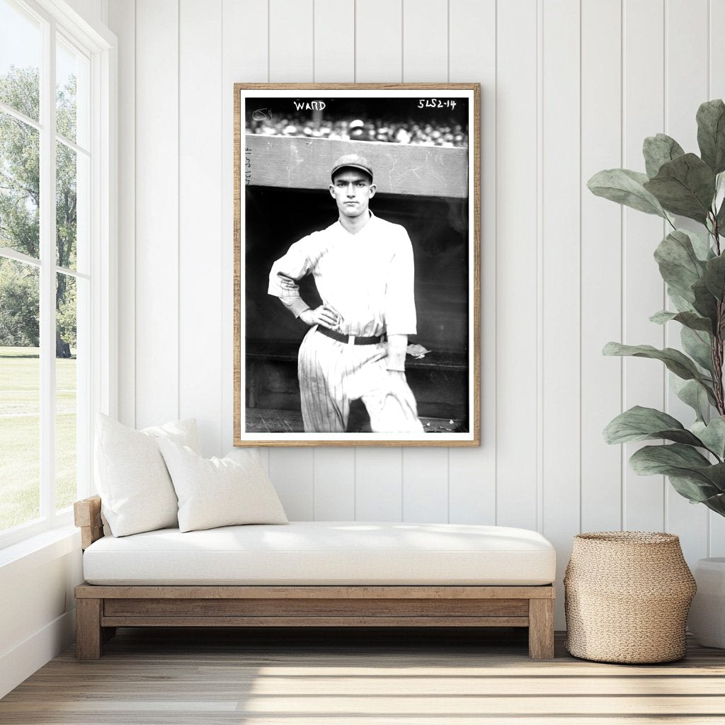 1922 Vintage Baseball Star Aaron Ward in New York