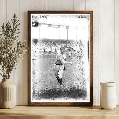 1920 Vintage Baseball Star: Jim Bagby Sr. in Action