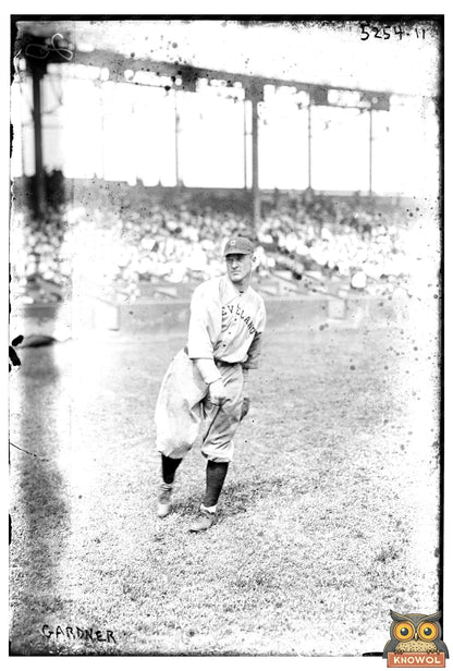 1920 Vintage Baseball Portrait of Cleveland Pitcher