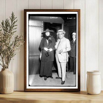 Timeless Portrait of Enrico Caruso, Opera Legend