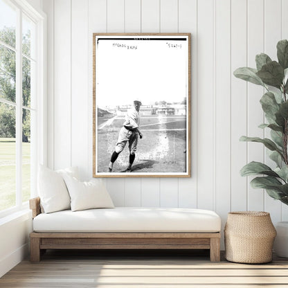 1920 Brooklyn Baseball Star: Bill McCabe Action Shot