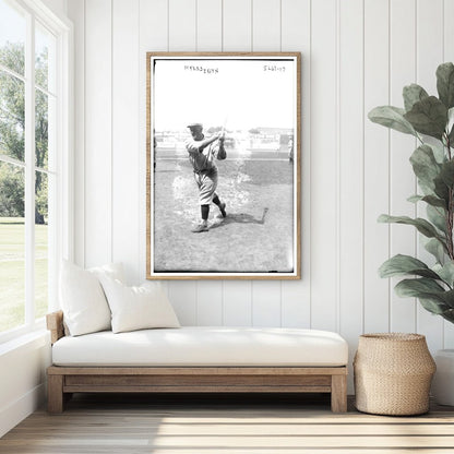 1920 Brooklyn Baseball Star: Hy Myers in Action