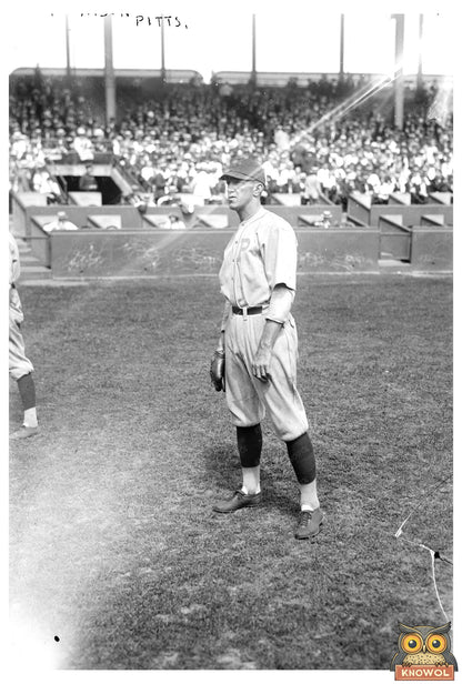 1921 Pittsburgh NL Baseball Star in Vintage Glass Negative