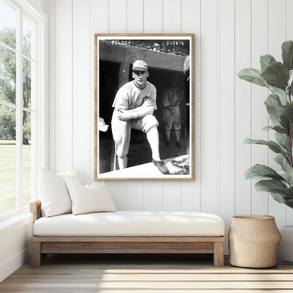 1920s Chicago Baseball Star in Action