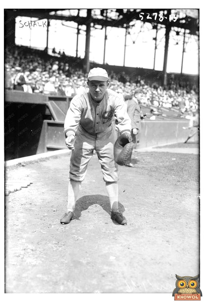 1920 Chicago Baseball Star in Action