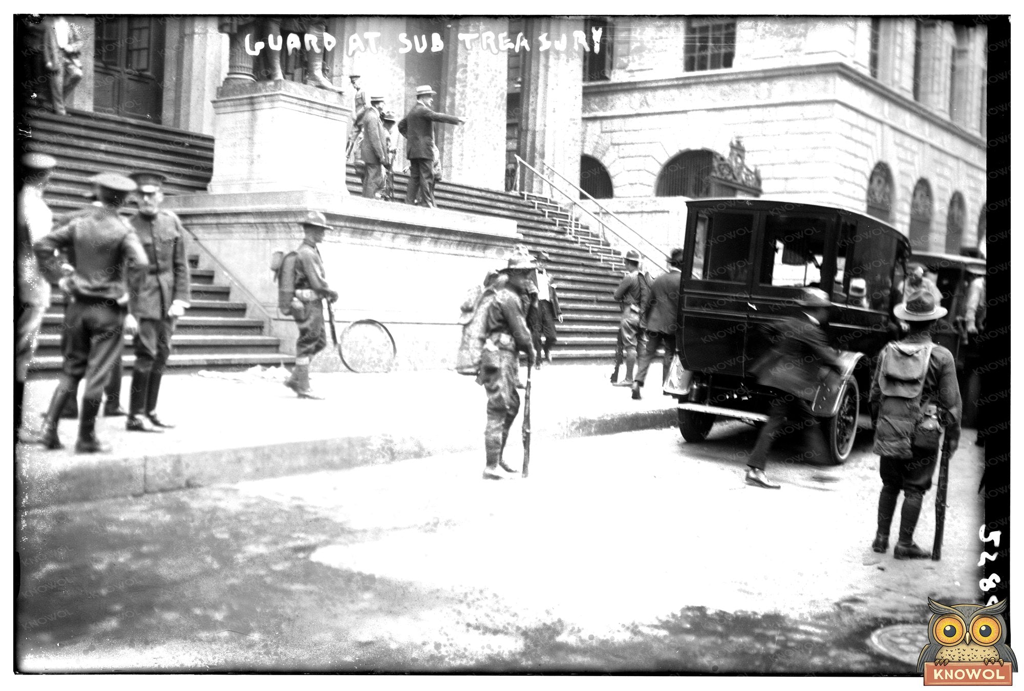 Historic 1920 Guard at NYC Sub Treasury Building