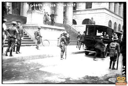 Historic 1920 Guard at NYC Sub Treasury Building