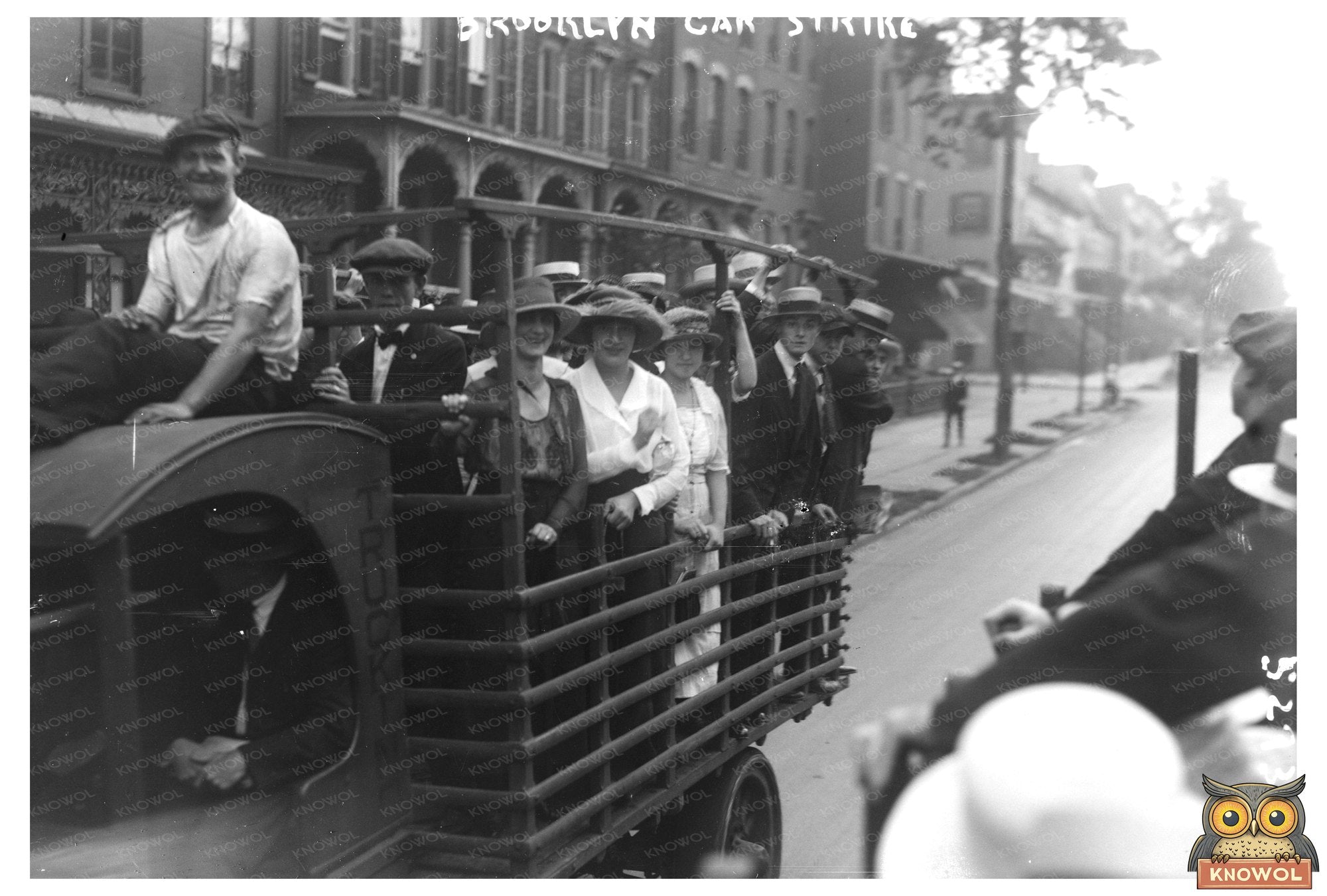 Brooklyn Car Strike: A 1920s Labor Protest Scene