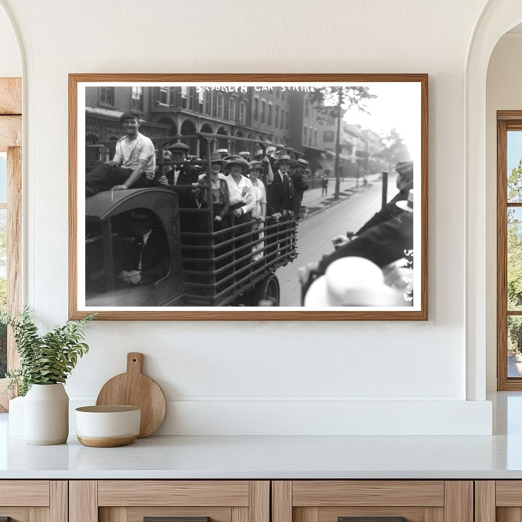 Brooklyn Car Strike: A 1920s Labor Protest Scene