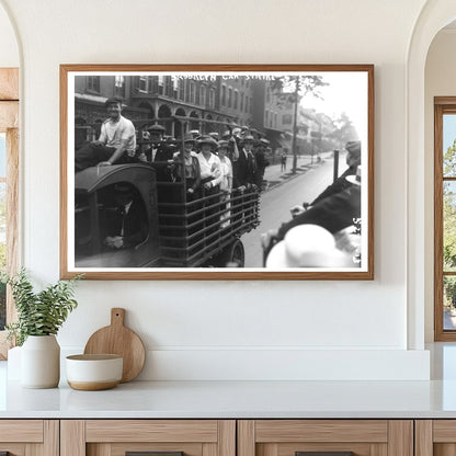 Brooklyn Car Strike: A 1920s Labor Protest Scene