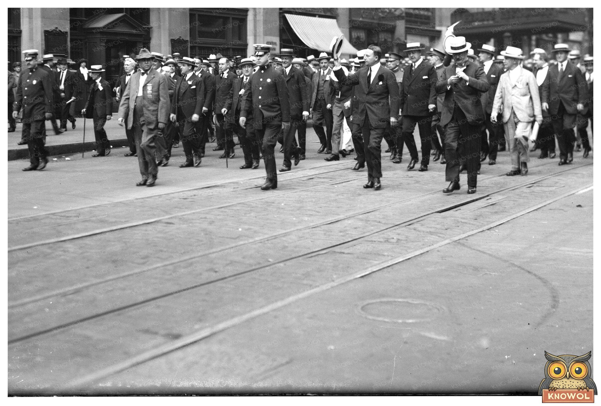 1920 New York Presidential Election Celebration Scene