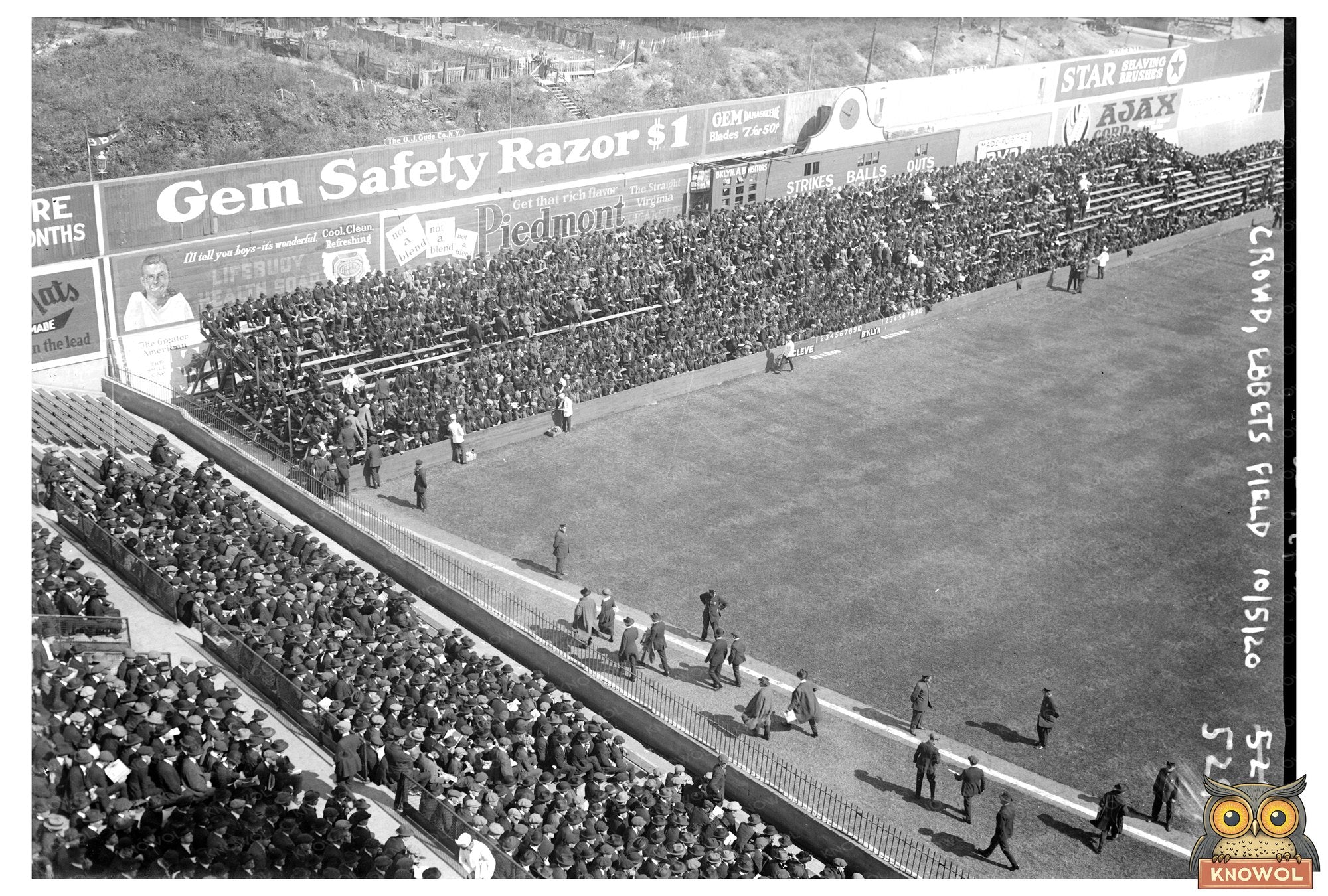 Excited Fans Gather at Historic Ebbets Field, 1920
