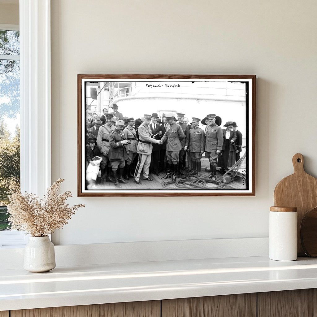 1920 Farewell Embrace: A Historical Moment in Time