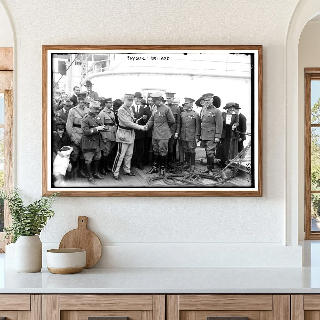 1920 Farewell Embrace: A Historical Moment in Time