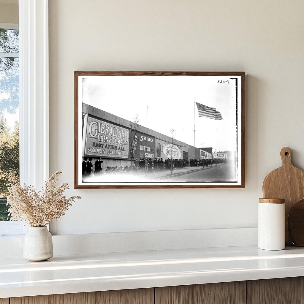 1920 Ebbets Field: Bustling Baseball Heritage Scene