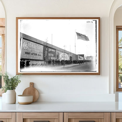 1920 Ebbets Field: Bustling Baseball Heritage Scene