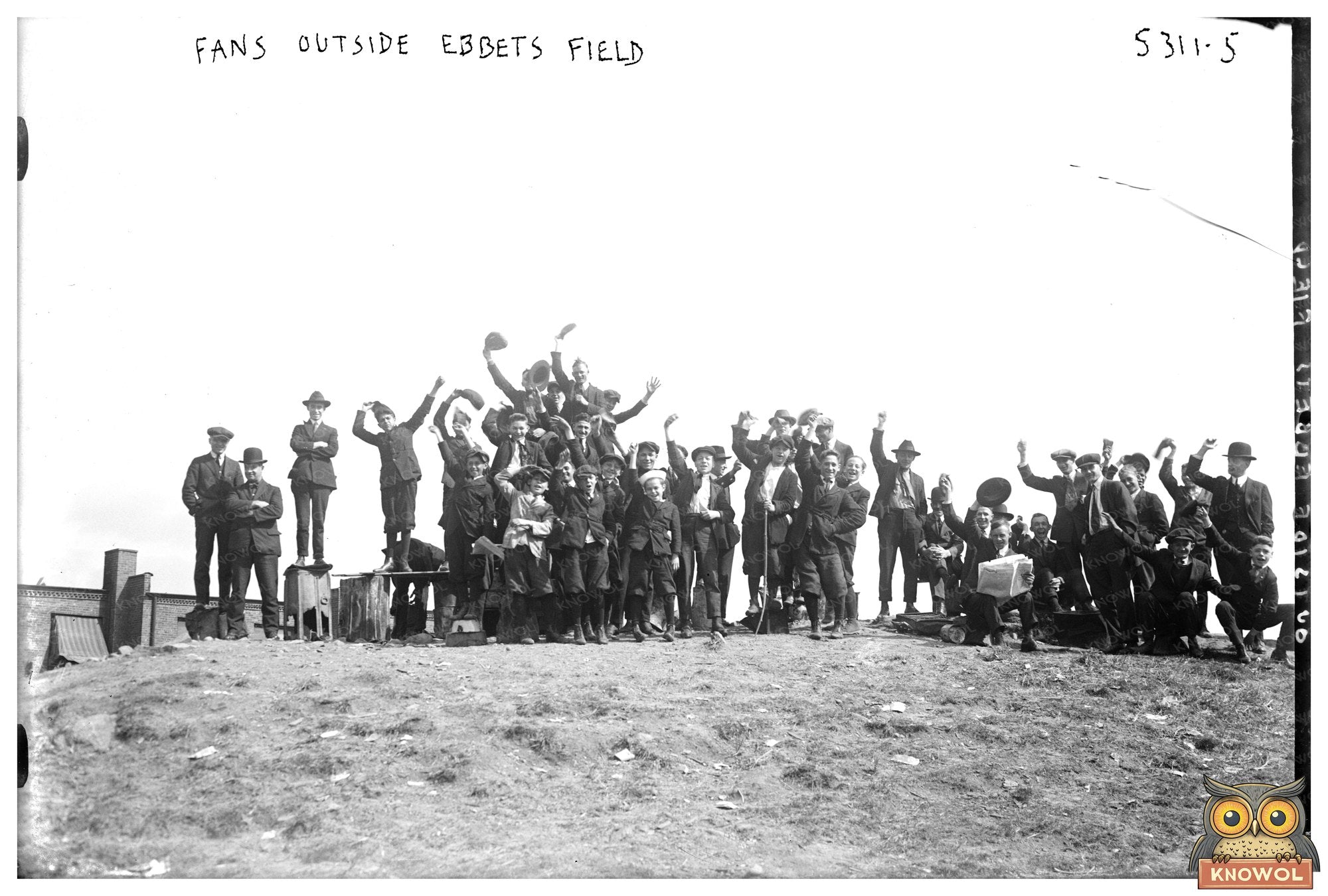 1920 Brooklyn Baseball Fans at Ebbets Field