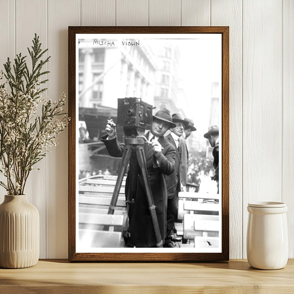 Timeless Elegance: 1920s Violinist in Concert